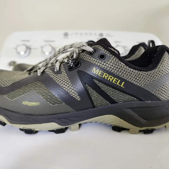 Merrell Men's MQM Flex2 Dark Gray/Green/Black Hiking Shoes - Picture 5 of 7